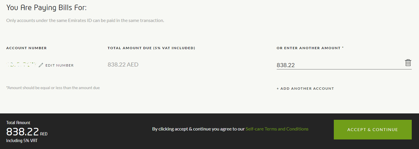 Etisalat Bill Payment Online