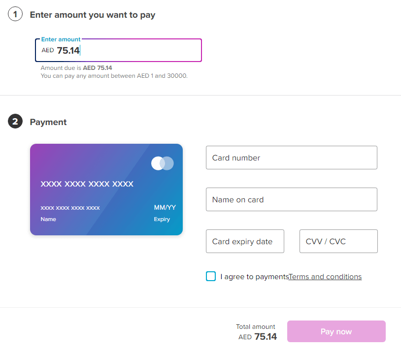 Du Postpaid Online Bill Payment
