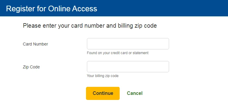 Walmart Credit Card Registration
